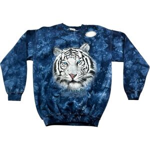 Siegfried & Roy Tiger Tie Dye Vintage Sweatshirt Size Medium NWOT